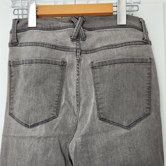 COPY - Slit Hem Straight Leg Jeans - Grey - FASHION NOVA - Picture 6 of 11